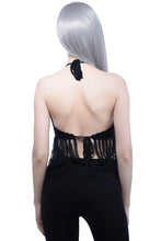 Load image into Gallery viewer, Black Widows Crochet Halter Top