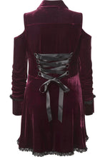 Load image into Gallery viewer, Dead Silent Shirt Dress [WINE] [PLUS]
