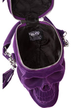 Load image into Gallery viewer, Grave Digger Skull Handbag [PLUM]
